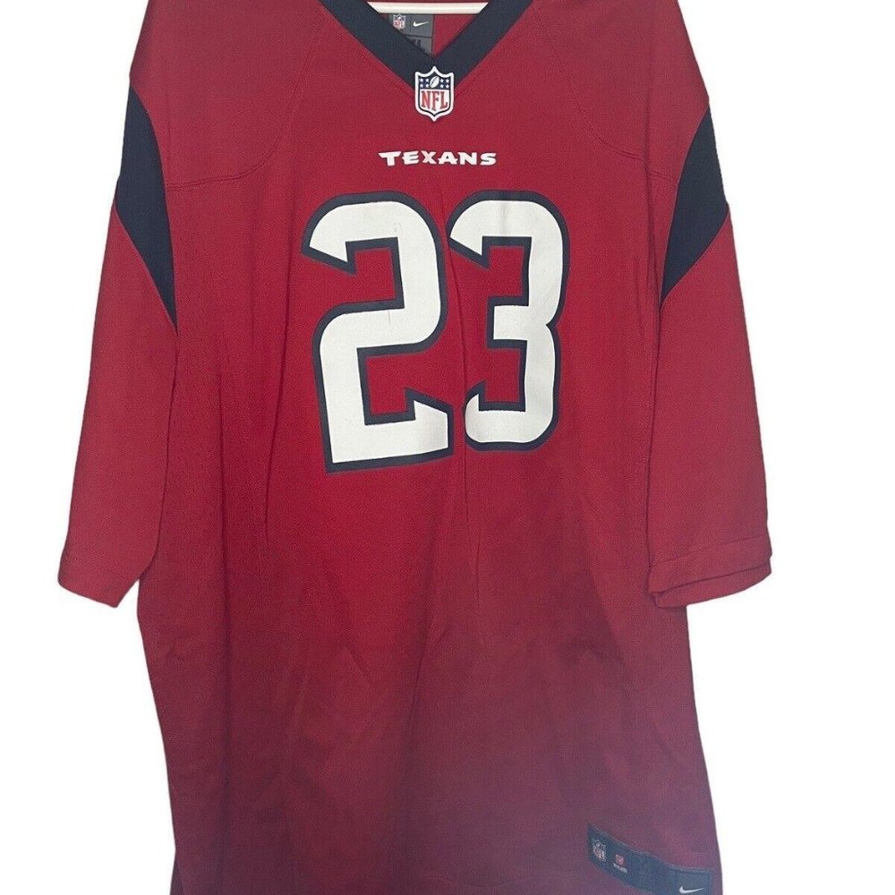 Nike On-Field NFL Houston Texans Arian Foster #23 Jersey 2XL SIGNED By JJ Moses